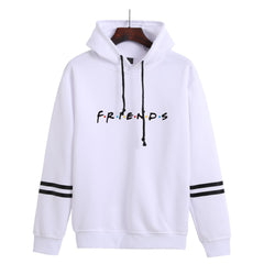 Unisex Casual Friends Print Loose Hoodie