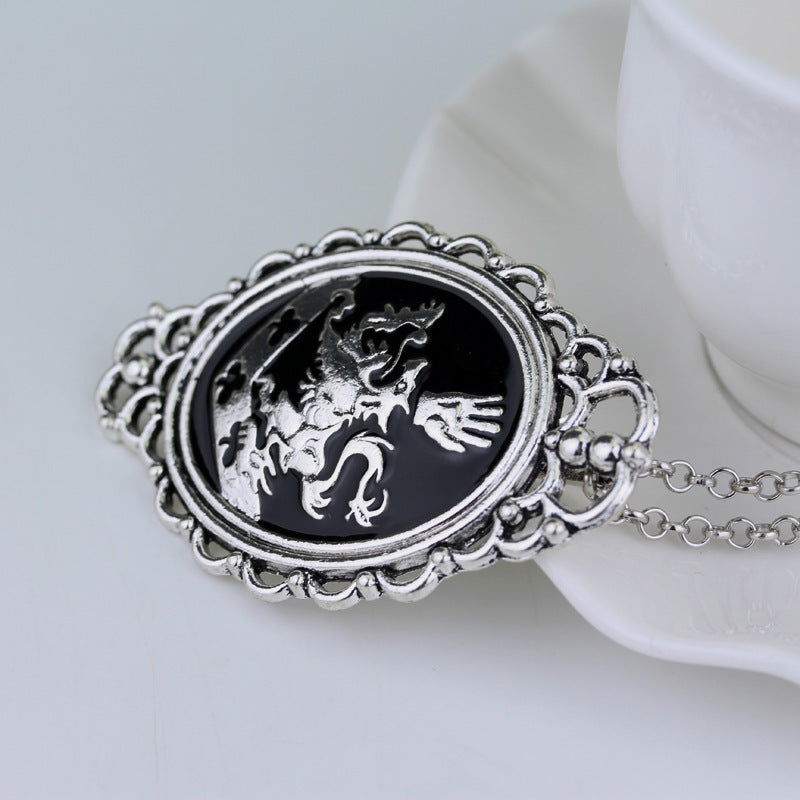 Retro Twilight Pendant Necklace