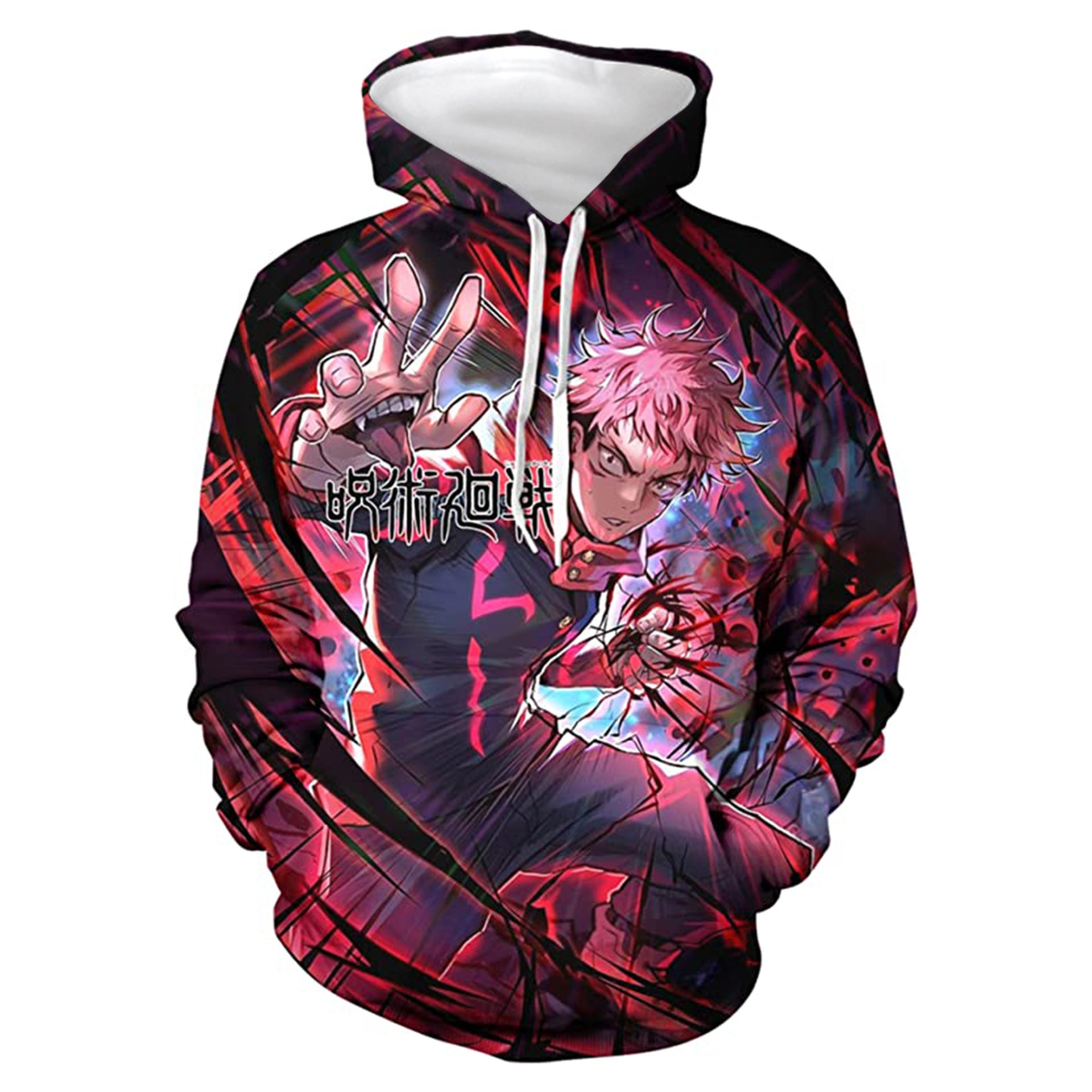 Men's Anime 3D Printed Sports Cosplay Hoodie