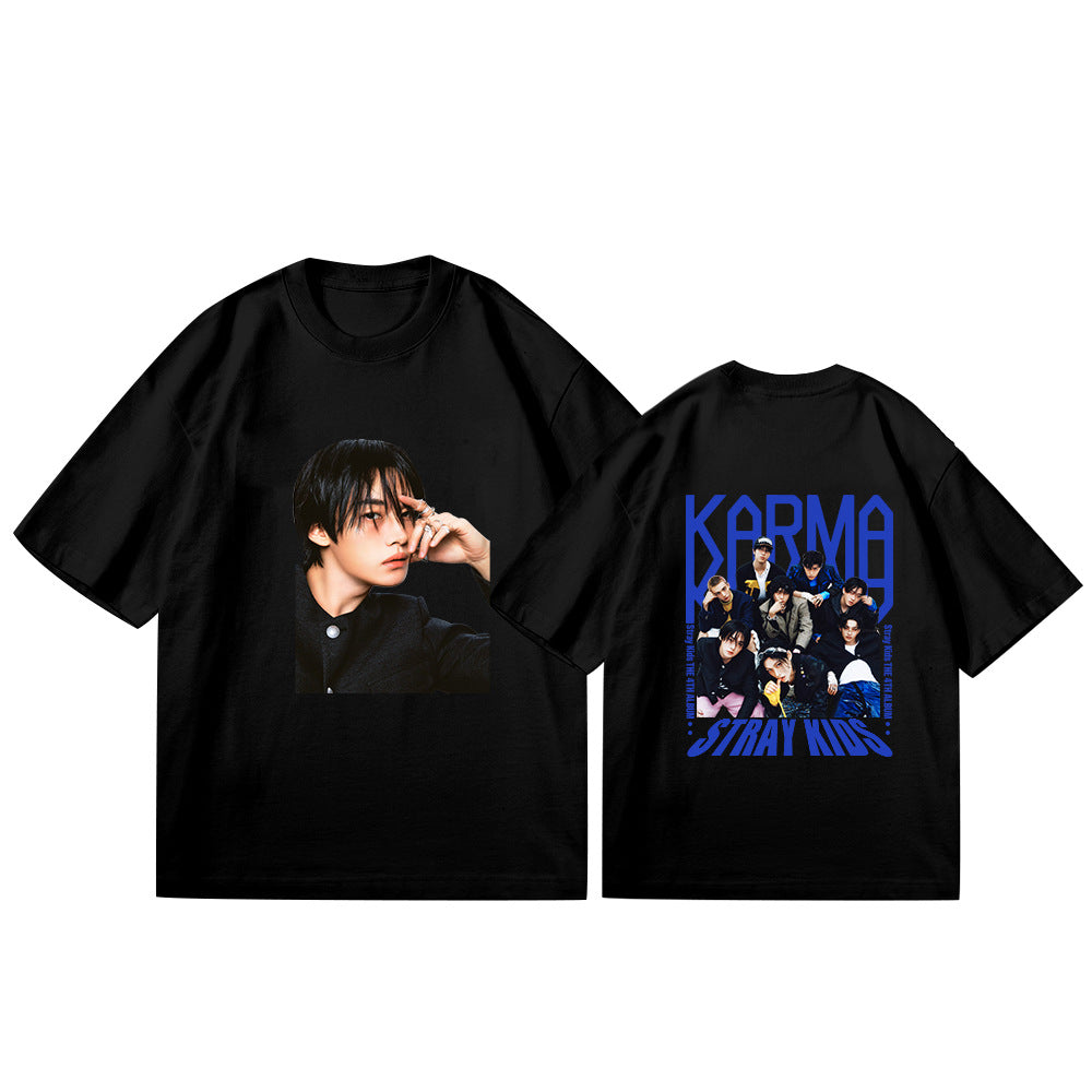 Unisex Kpop Album Cotton T-Shirt Top