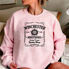 Winchester Brothers Printed Crew Neck Sweatshirt