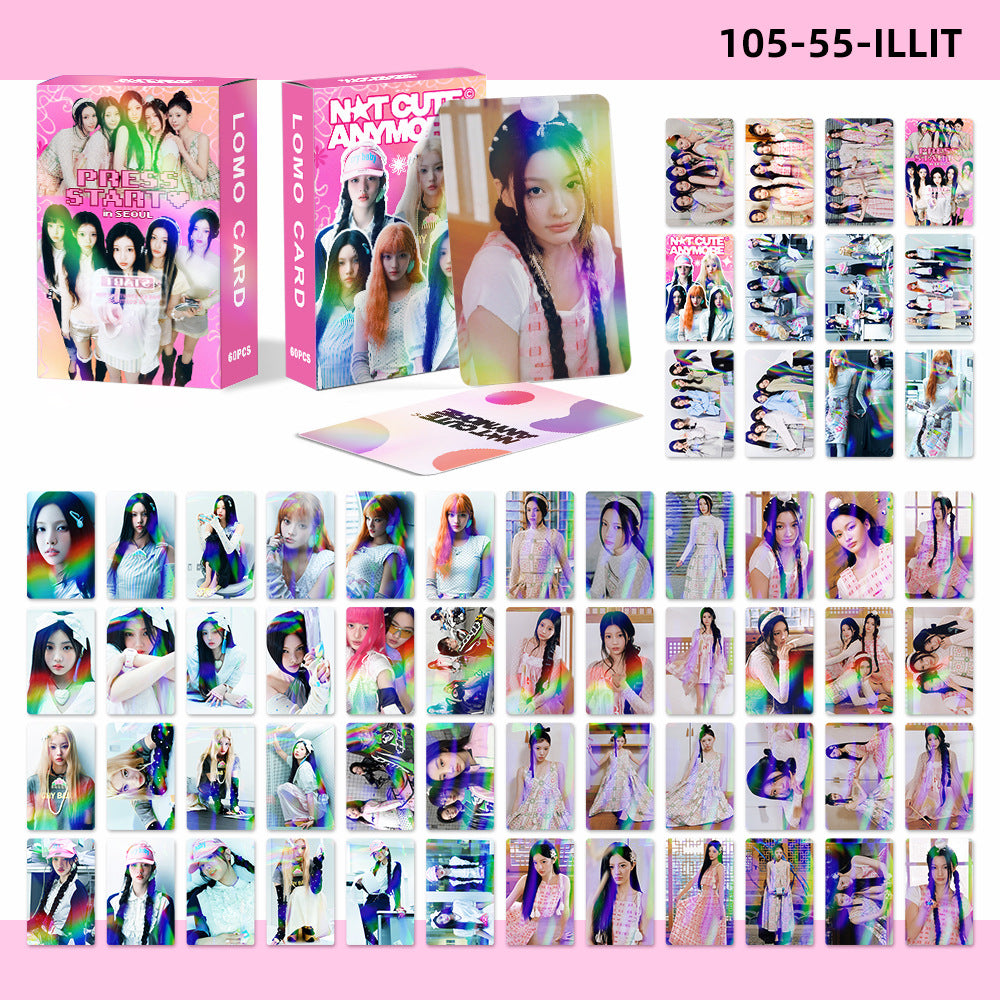 60PCS NOT CUTE ANYMORE Holographic Photocard