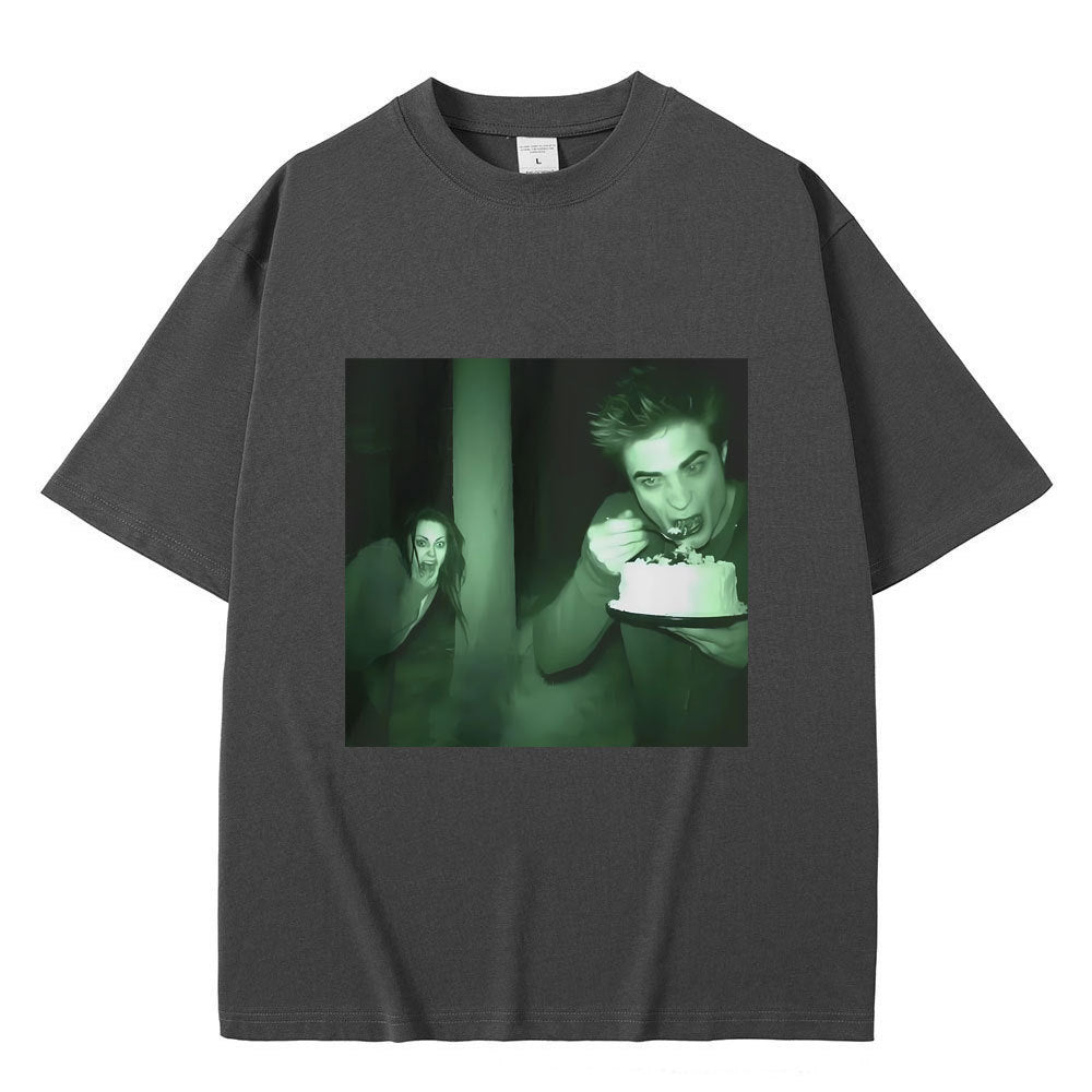 Funny Twilight Edward and Bella Print Tee
