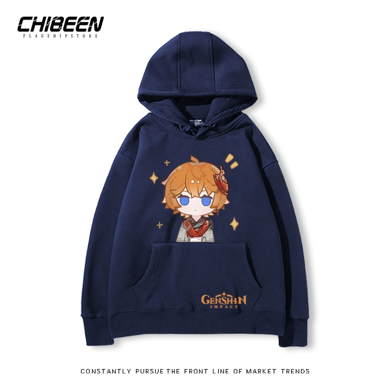 Unisex Game Cartoon Print Casual Hoodie