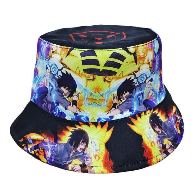 Casual Anime Printed Bucket Hat