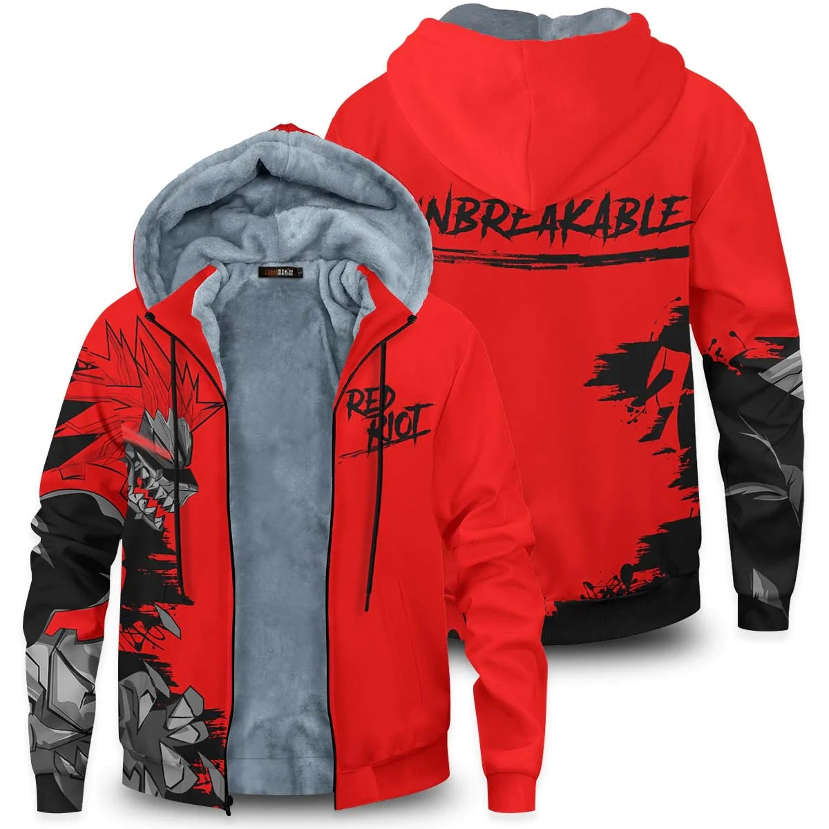 My Hero Anime Zipper Thicken Hoodie