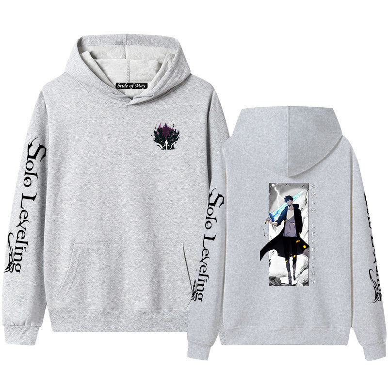Unisex Anime Printed Pullover Hoodie