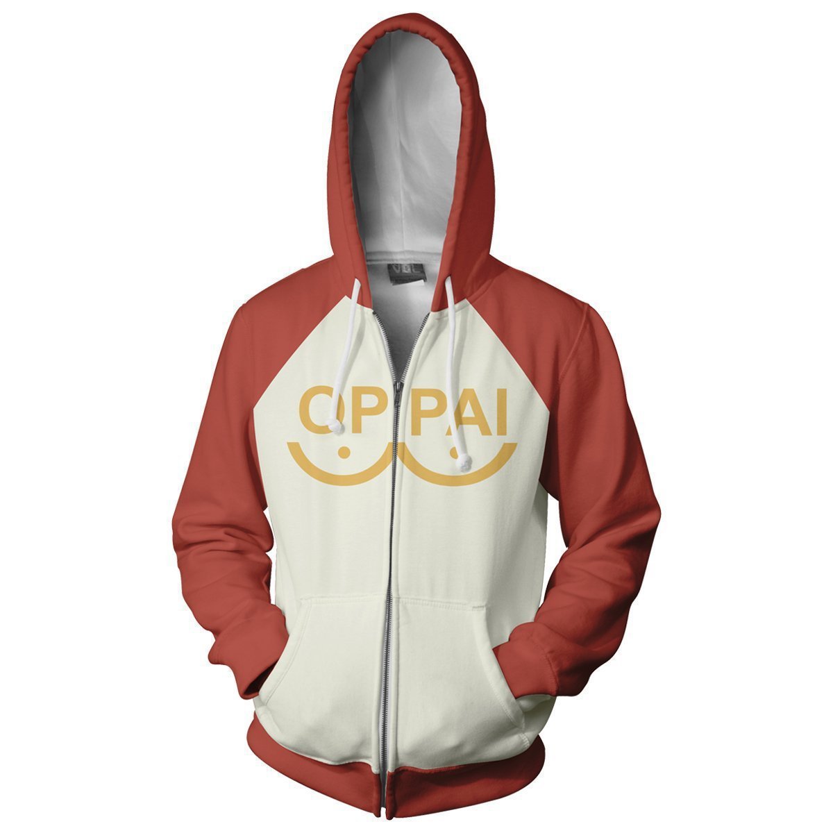 Saitama Digital Print Cosplay Zipper Hoodie