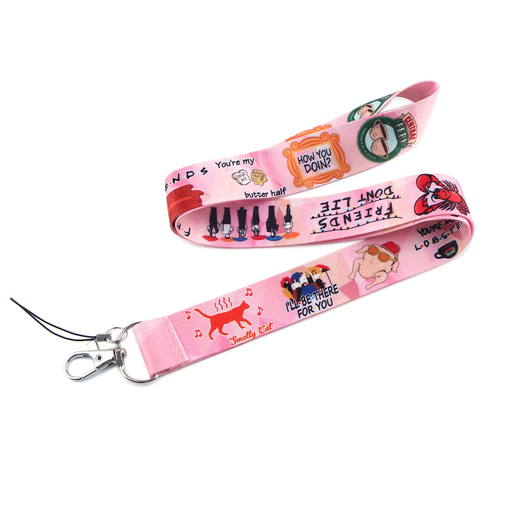 Friends Phone Lanyard ID Card Holder