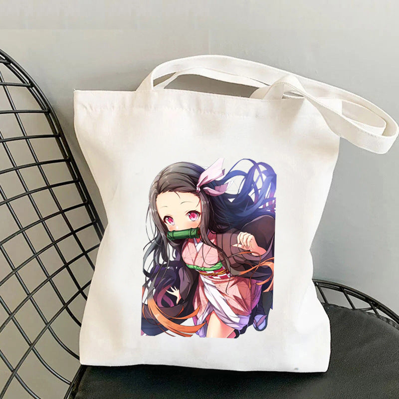 Cute Anime Canvas Handbag