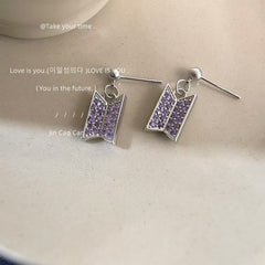BANGTAN LOGO Pendant Copper Earrings