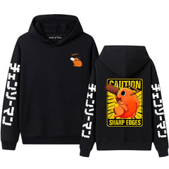 Unisex Pochita Anime Graphic Print Hoodie