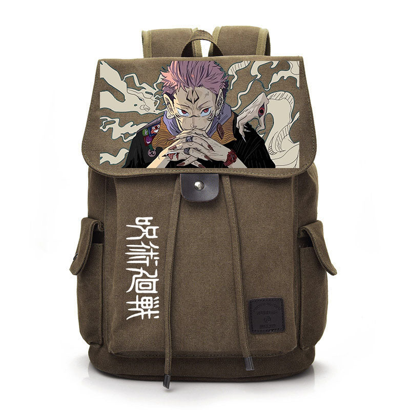 Retro Anime Canvas Schoolbag Backpack