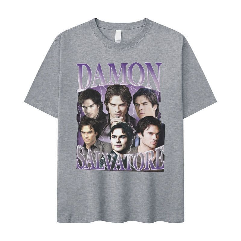 Damon Salvatore TV Series Graphic T-Shirt