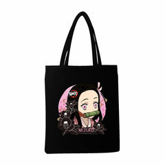 Leisure Anime Print Shoulder Tote Bag