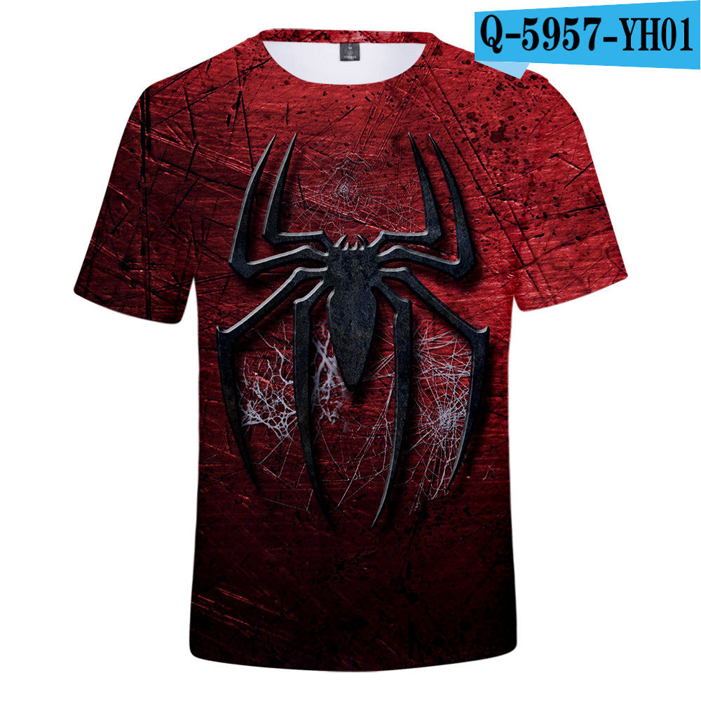 Spider-Man Cosplay 3D Print Short Sleeve T-Shirt