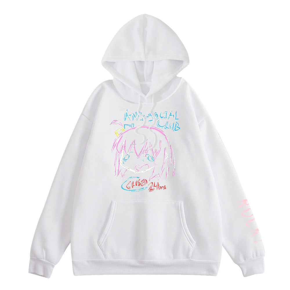 Unisex Casual Anime Graphic Print Hoodie