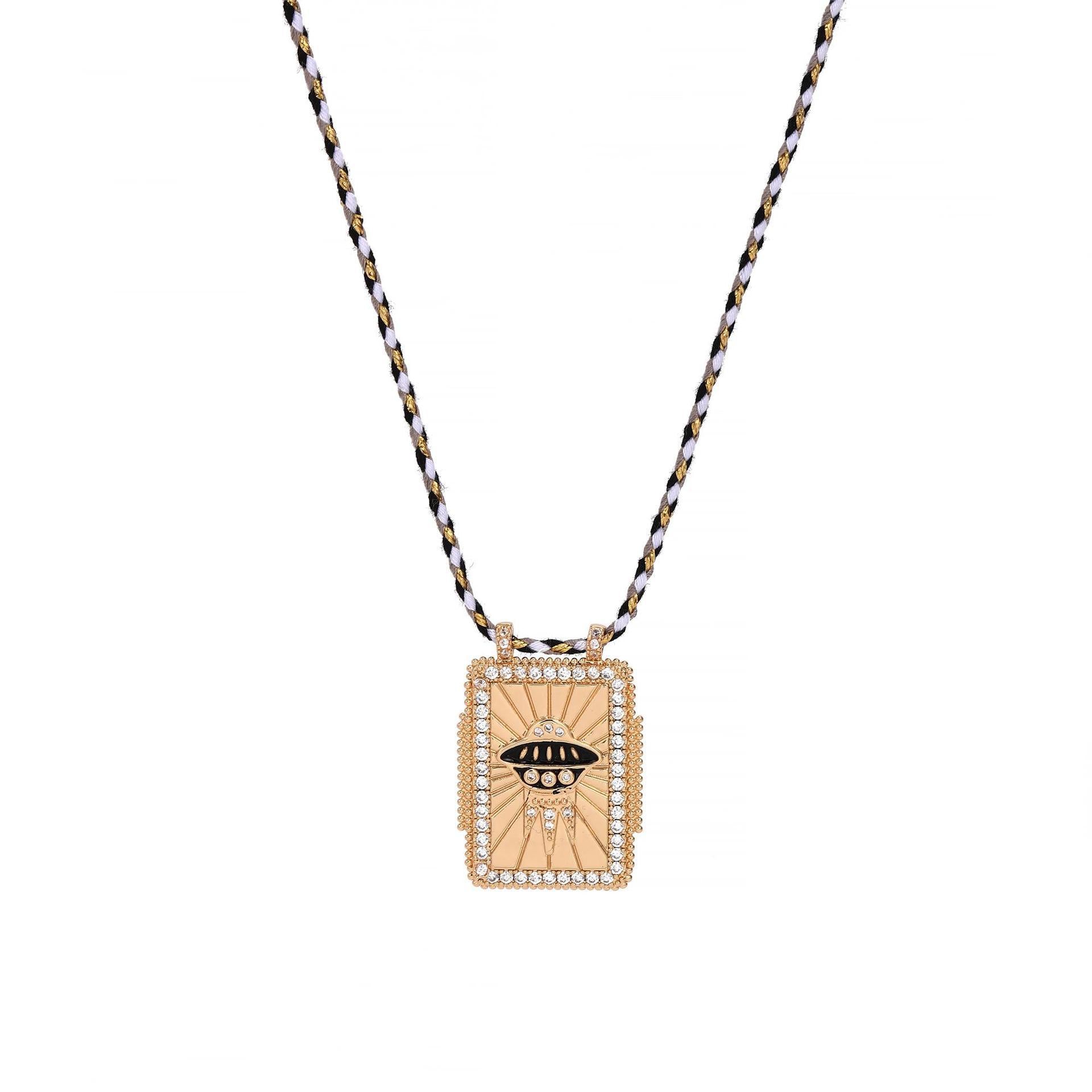 Bohemian Style Tarot Card Necklace