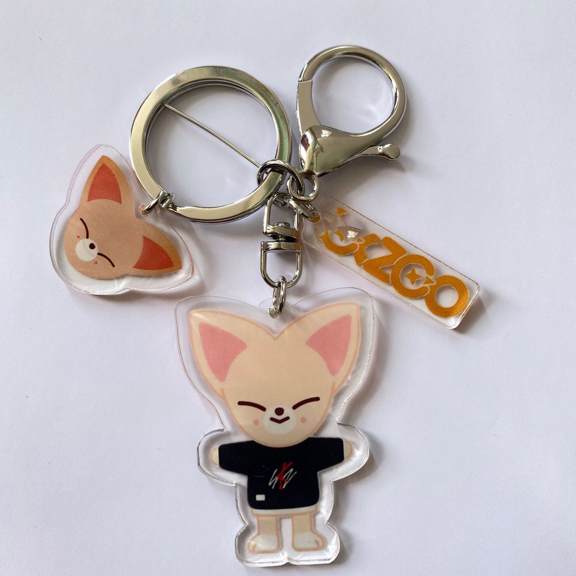 Kpop Cartoon Acrylic Double-sided Keychain