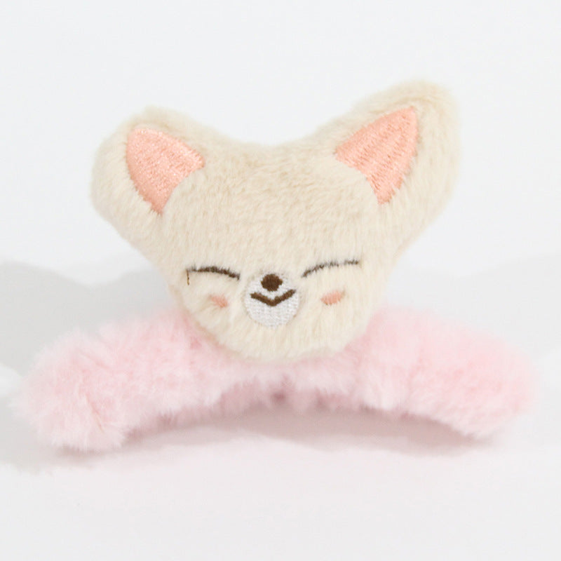 Cartoon KPOP Plush Grab Clip Hairpin