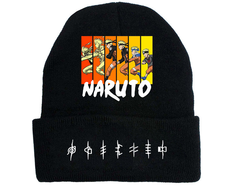 Versatile Anime Print Knitted Hat