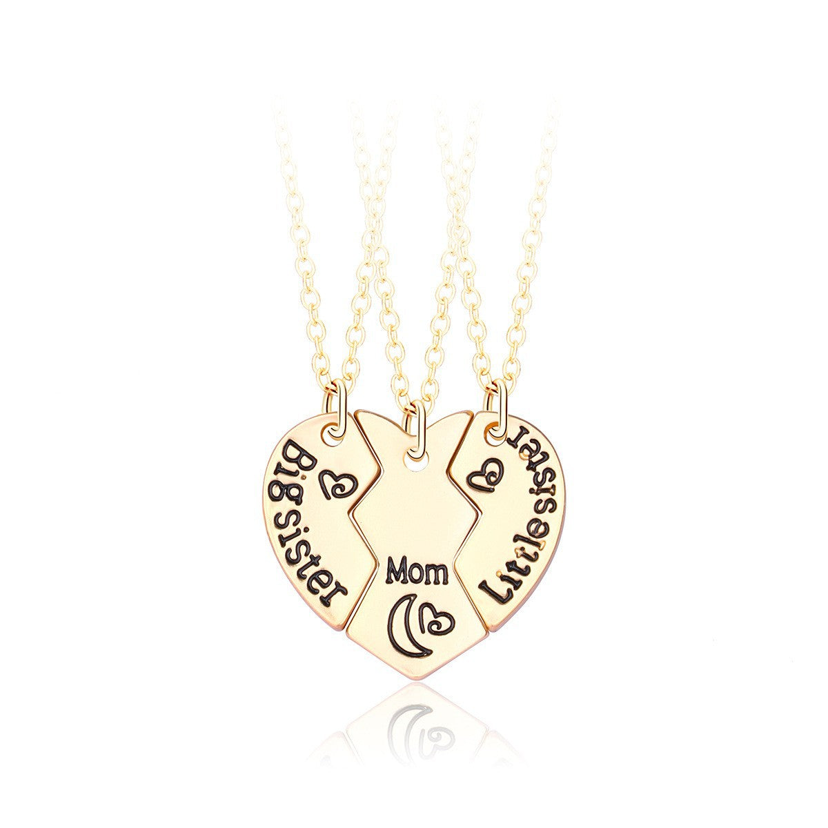 Star Moon Sun Splicing Pendant Necklace