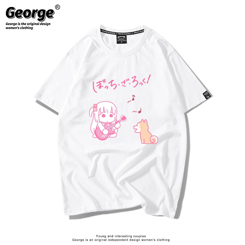 Cute Anime Graphic Short-sleeved T-shirt