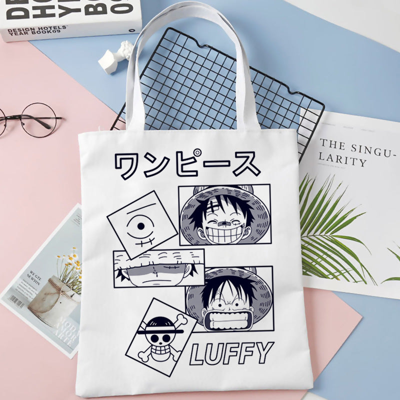 Luffy Zoro Printed Canvas Shoulder Bag