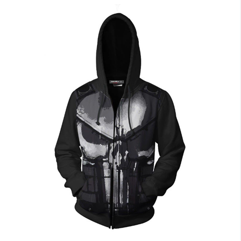 Unisex Punisher 3D Printed Casual Cosplay Hoodie