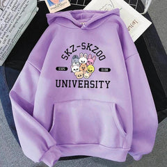 Casual Unisex Fashion Letter Print Pullover Hoodie