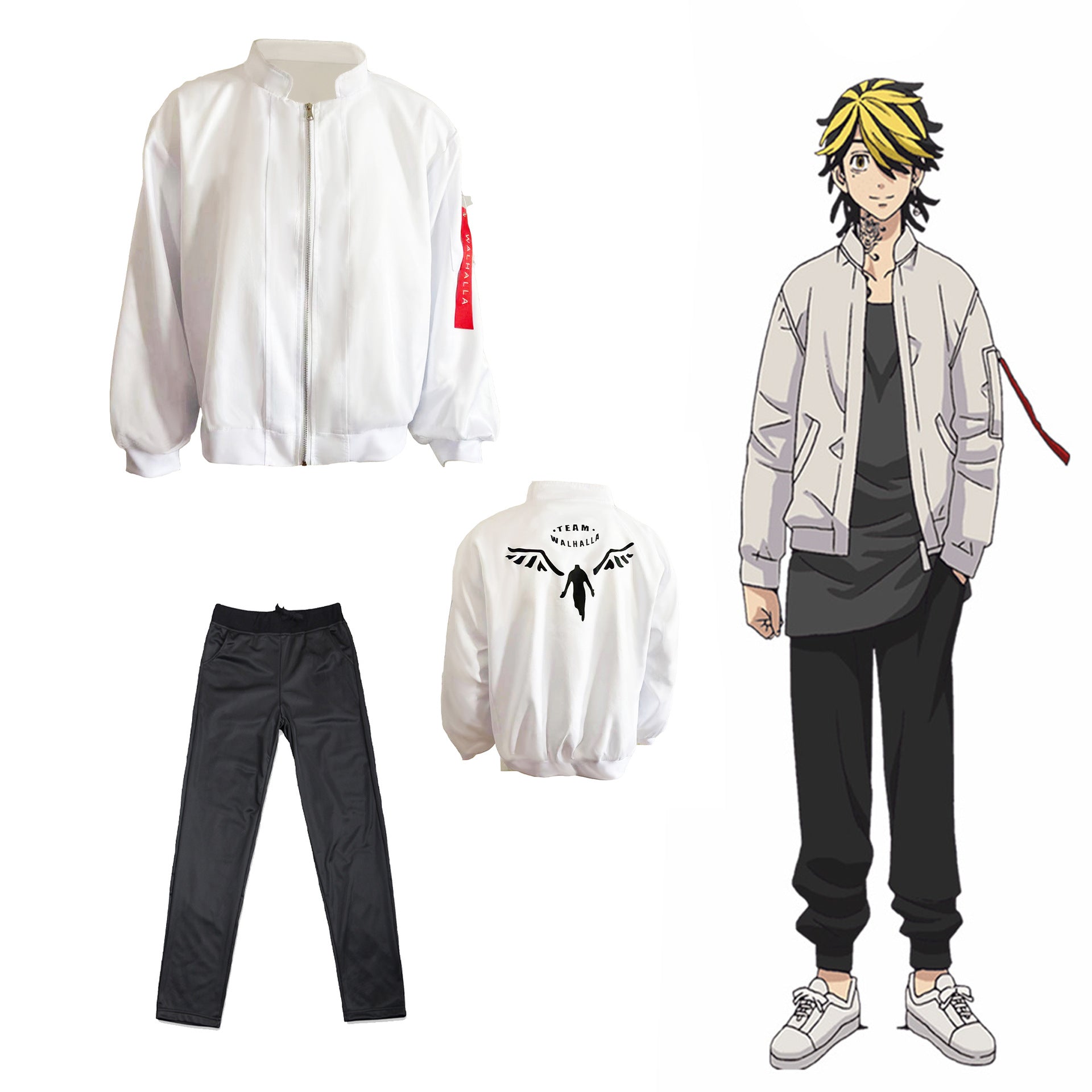 Men's Casual Anime Cosplay Hoodie Jacket