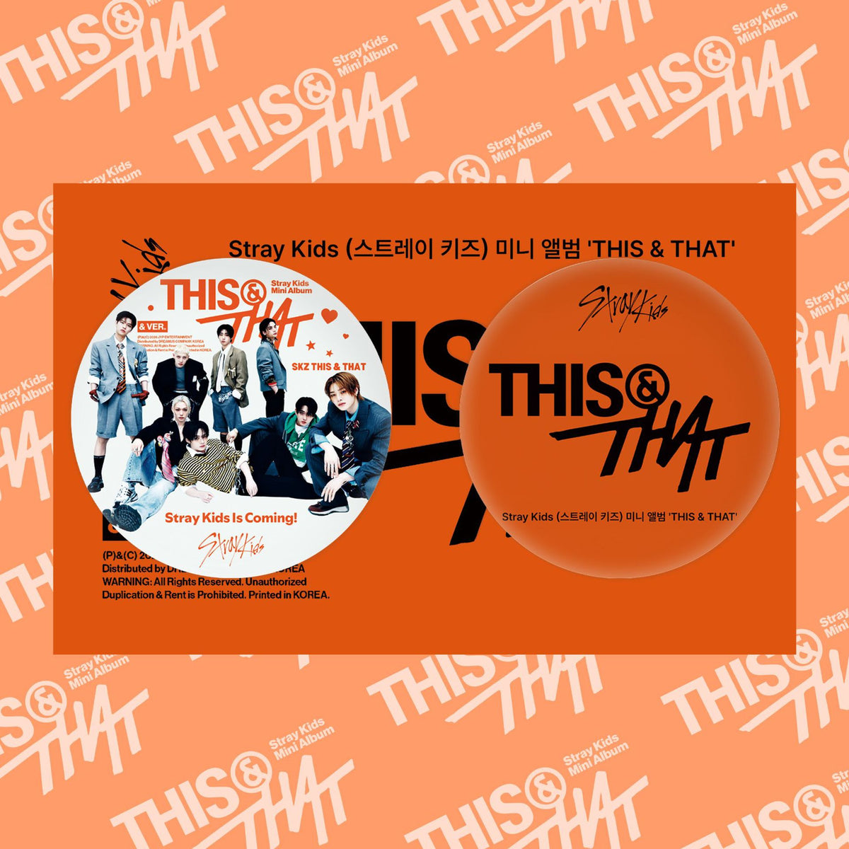 SKZ This & That Badge 2PCS Set