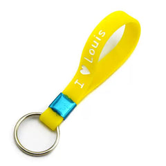 Silicone 1D Wrist Strap Keychain