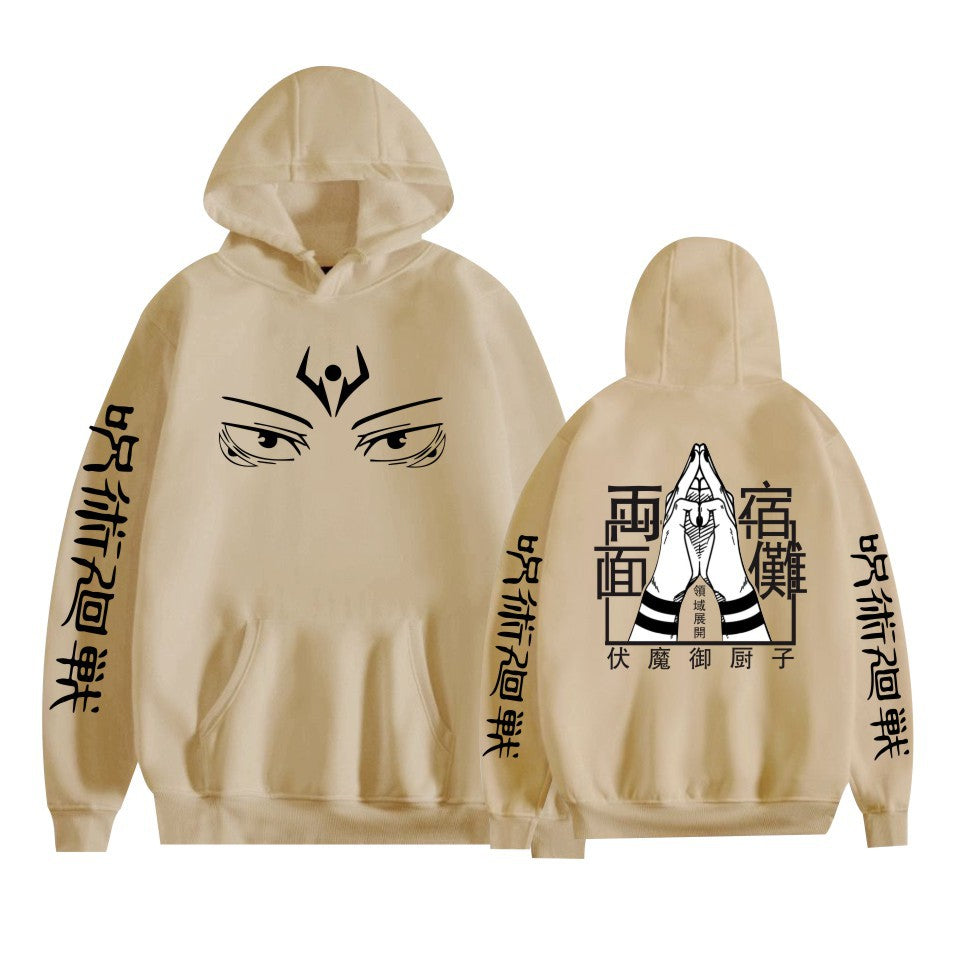 Unisex Trendy Anime Printed Loose Hoodie