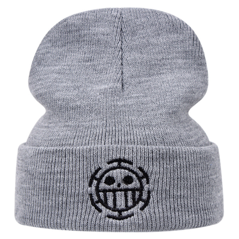 Trendy Anime Logo Embroidery Beanie