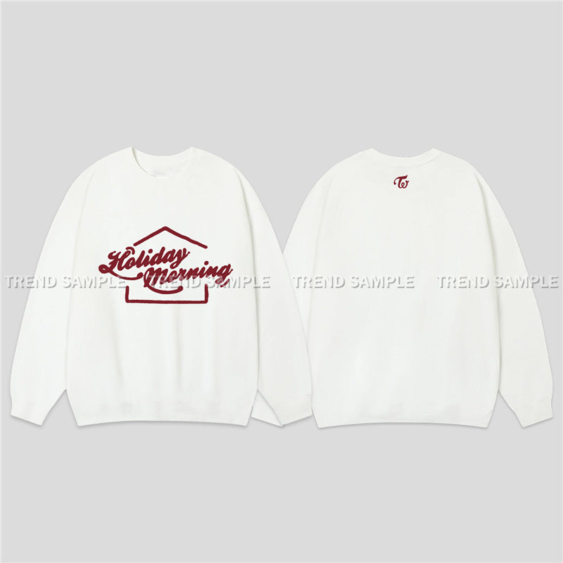 TWICE Holiday Morning Round Neck Sweatshirt