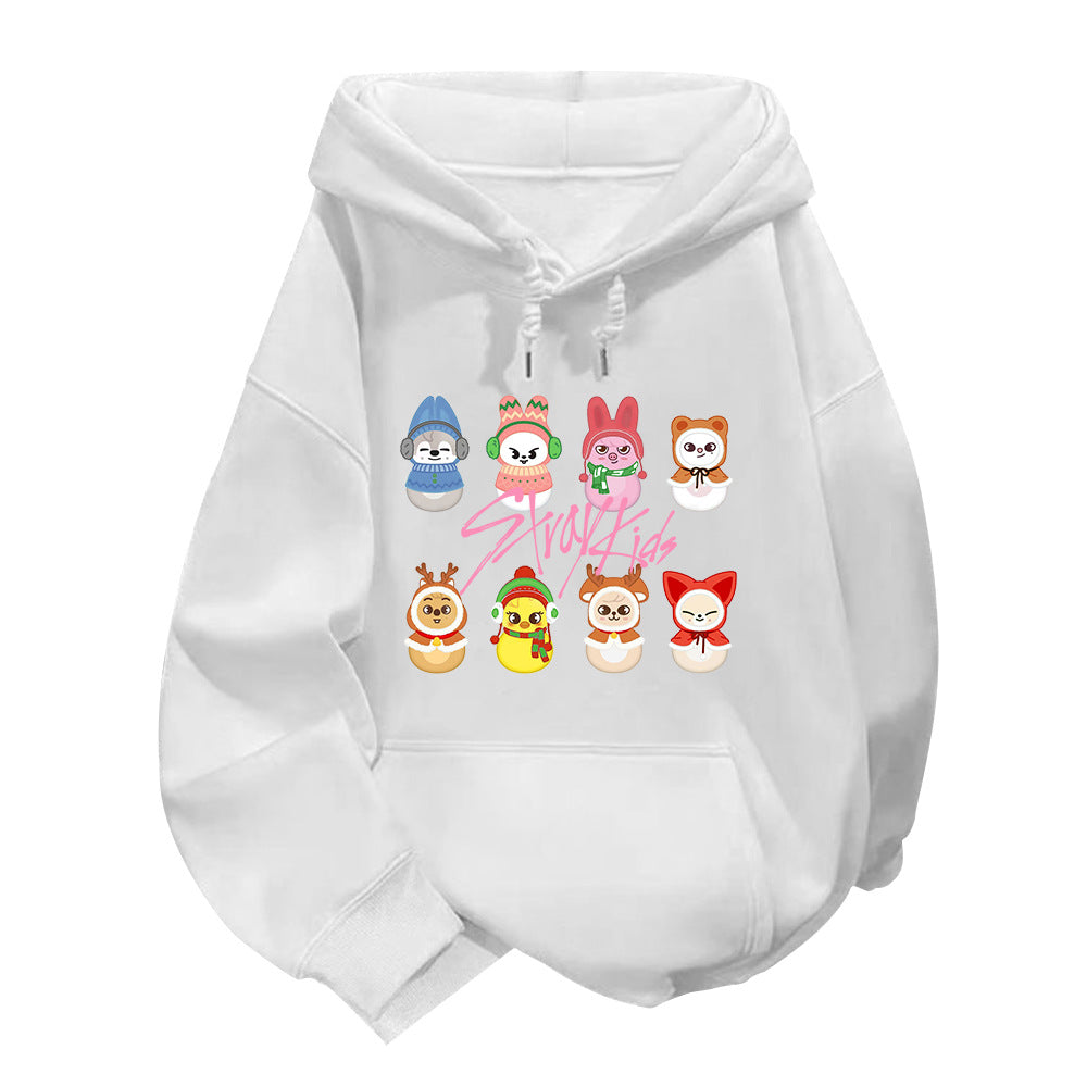 SKZ Christmas Doll Print Women's Hoodie