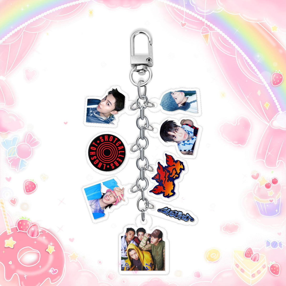 OHYUL LOUIS RYUL WOOJIN Acrylic Pendant Keychain