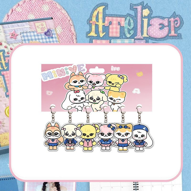 IVE "MINIVE" Acrylic Pendant Keychain Set
