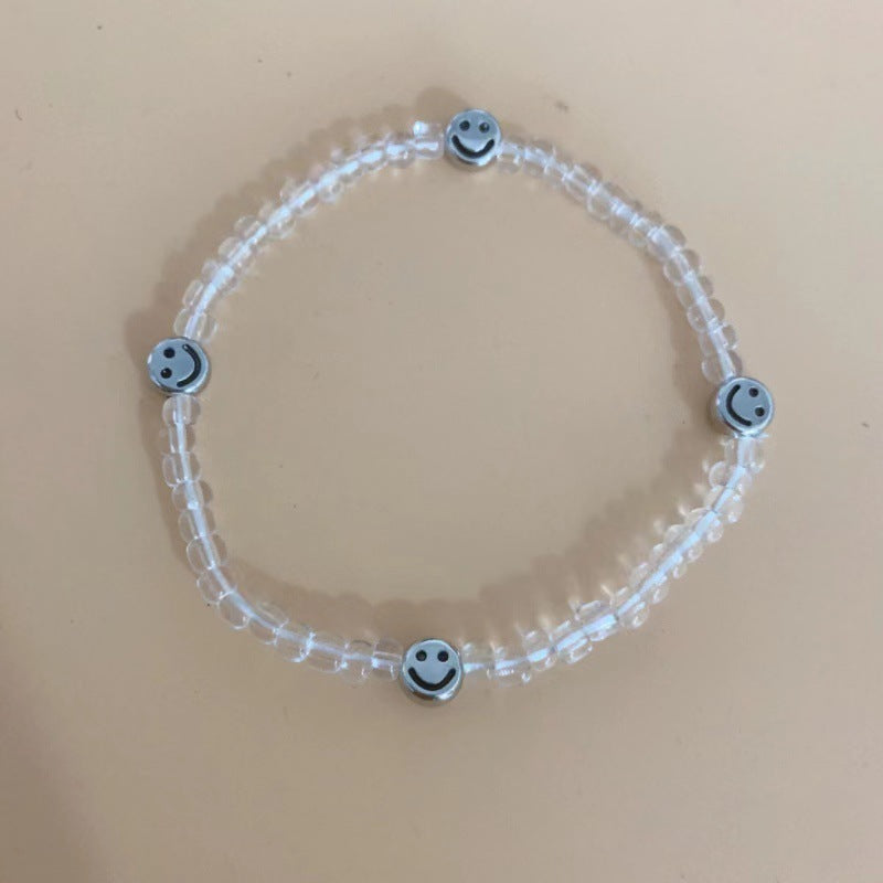 Soobin Same Smiley Face Beads Bracelet