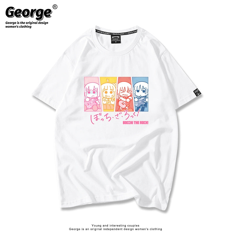 Cute Anime Graphic Short-sleeved T-shirt