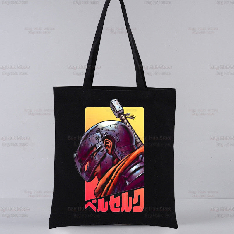 Guts Printed Canvas Shoulder Bag