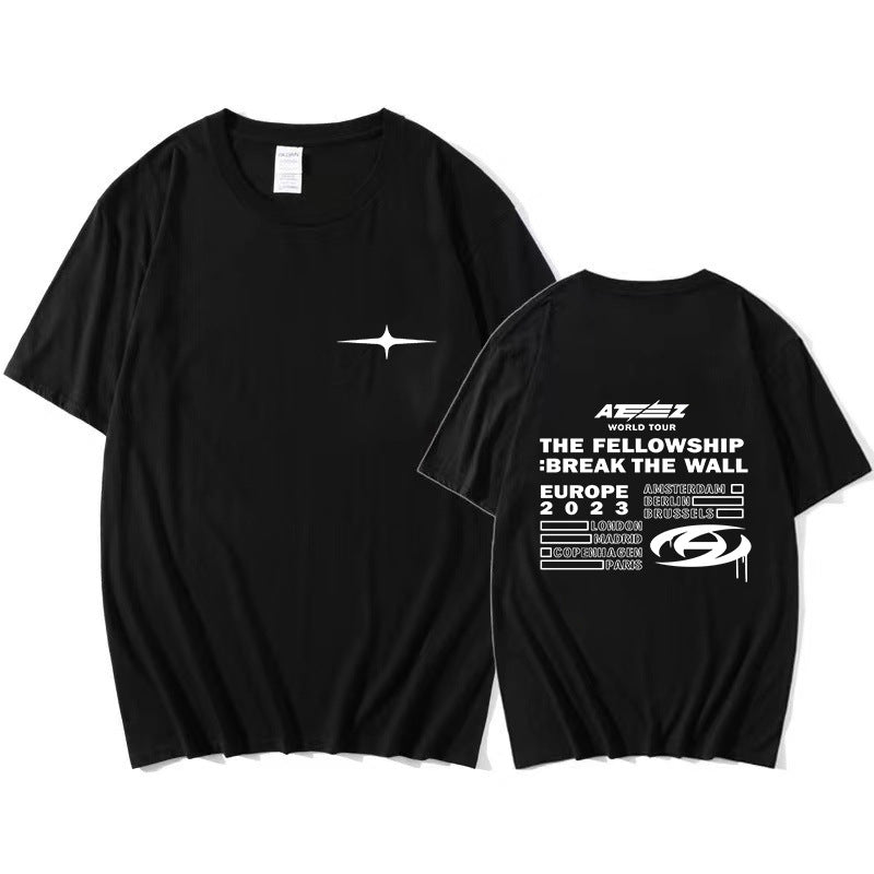 Trendy KPOP Logo Casual Loose T-shirt