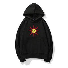 Unisex Game Pattern Print Loose Hoodie