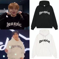 I.N Letter Printed Pullover Sports Hoodie