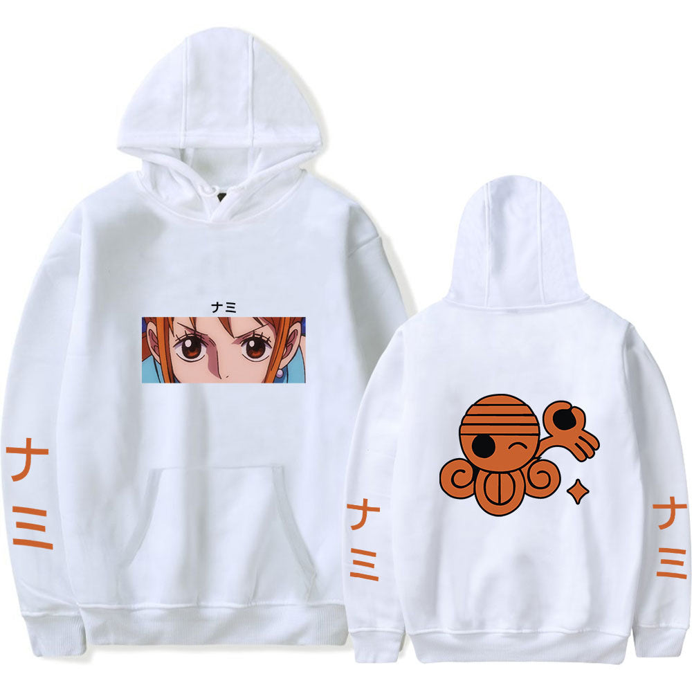 Casual Anime Graphic Printed Loose Hoodie