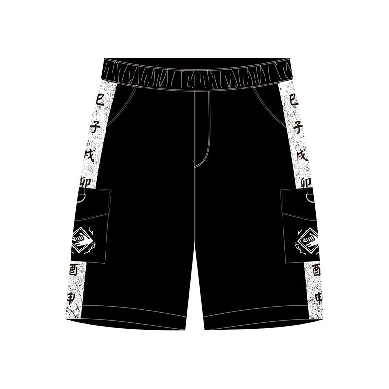 Casual Men's Anime Loose Sports Shorts