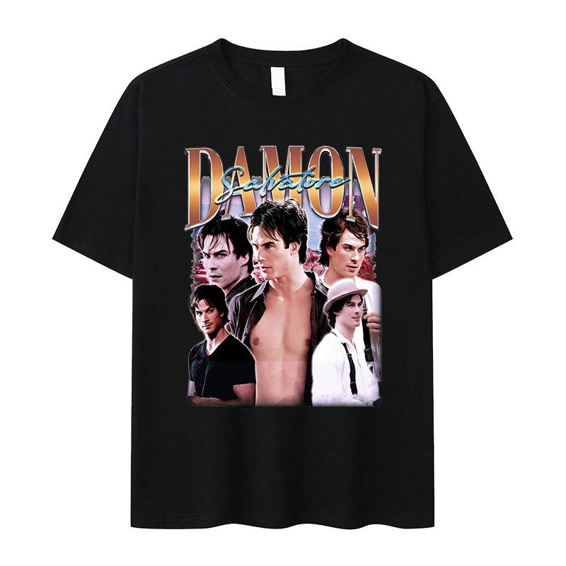 Damon Salvatore TV Series Graphic T-Shirt