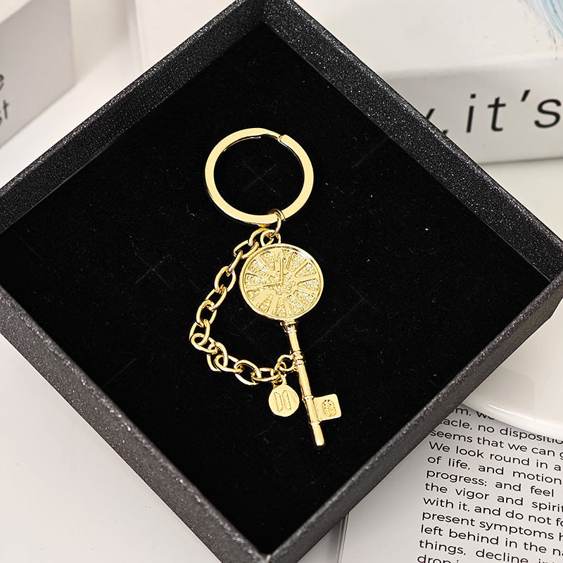 KPOP Golden Key Keychain Pendant