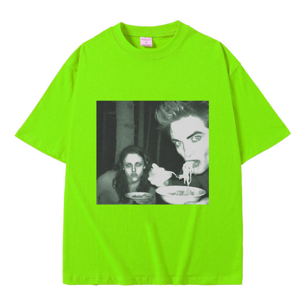 Funny Twilight Edward and Bella Pattern Tee